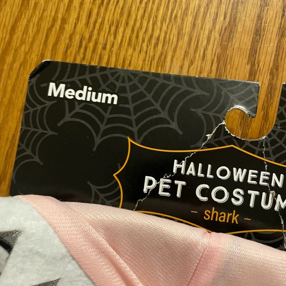 Halloween Shark dress up dog costume